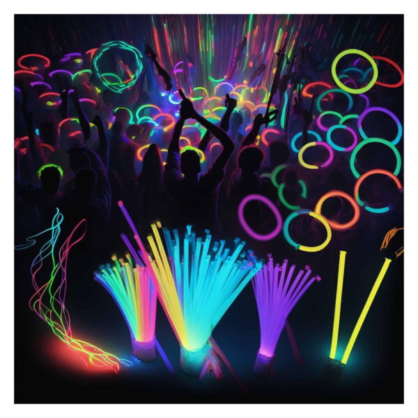 Multi-Color Glow Sticks (50 Pcs Box Pack)