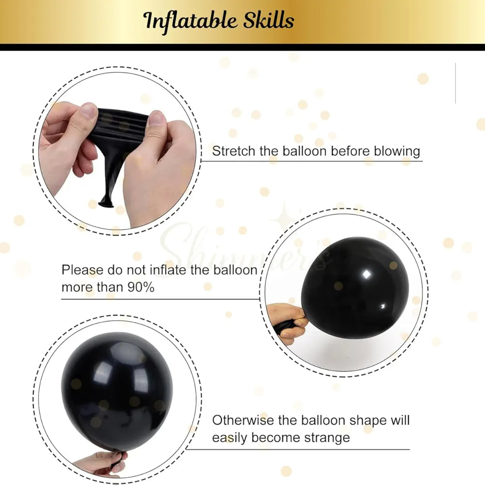 Shimmers Groom to Be Party Decoration Set of 55 Black, Silver & Gold Balloons with Groom to Be Foil Banner, Champagne Bottle Balloon,Ribbons & Accessories