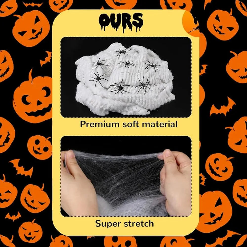 Shimmers Halloween Balloon Garland Kit – Black Latex Balloons with Fake Spider Web & Spiders for Trick or Treat Party, Haunted House & Indoor Outdoor Halloween Decorations