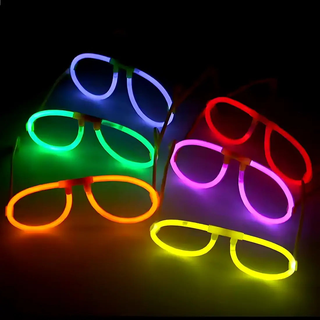 Shimmers LED Light Up Glasses Shutter Shades – Multicolor Flashing Party Sunglasses for Kids & Adults, Glow in the Dark Eyewear for Birthdays, Festivals, Parties, Concerts & Night Events