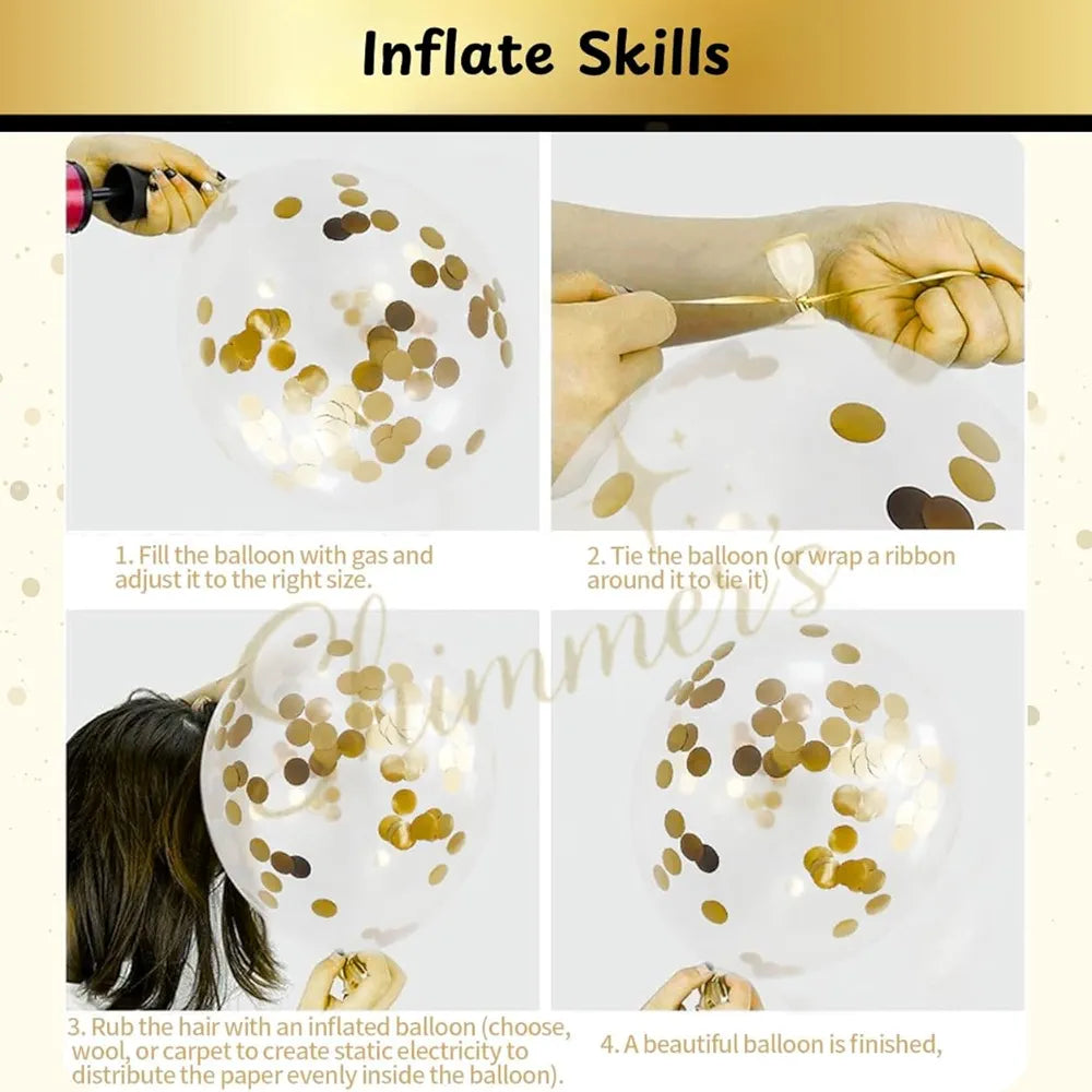 Brand: Shimmers 3.6 3.6 out of 5 stars (5) Shimmers Team Bride Balloons Set – Pack of 11 Pcs Rose Gold & Gold Confetti Balloons for Bridal Shower, Bachelorette Party Decorations, Party Supplies, Wedding Celebrations & Bridesmaid 63% off