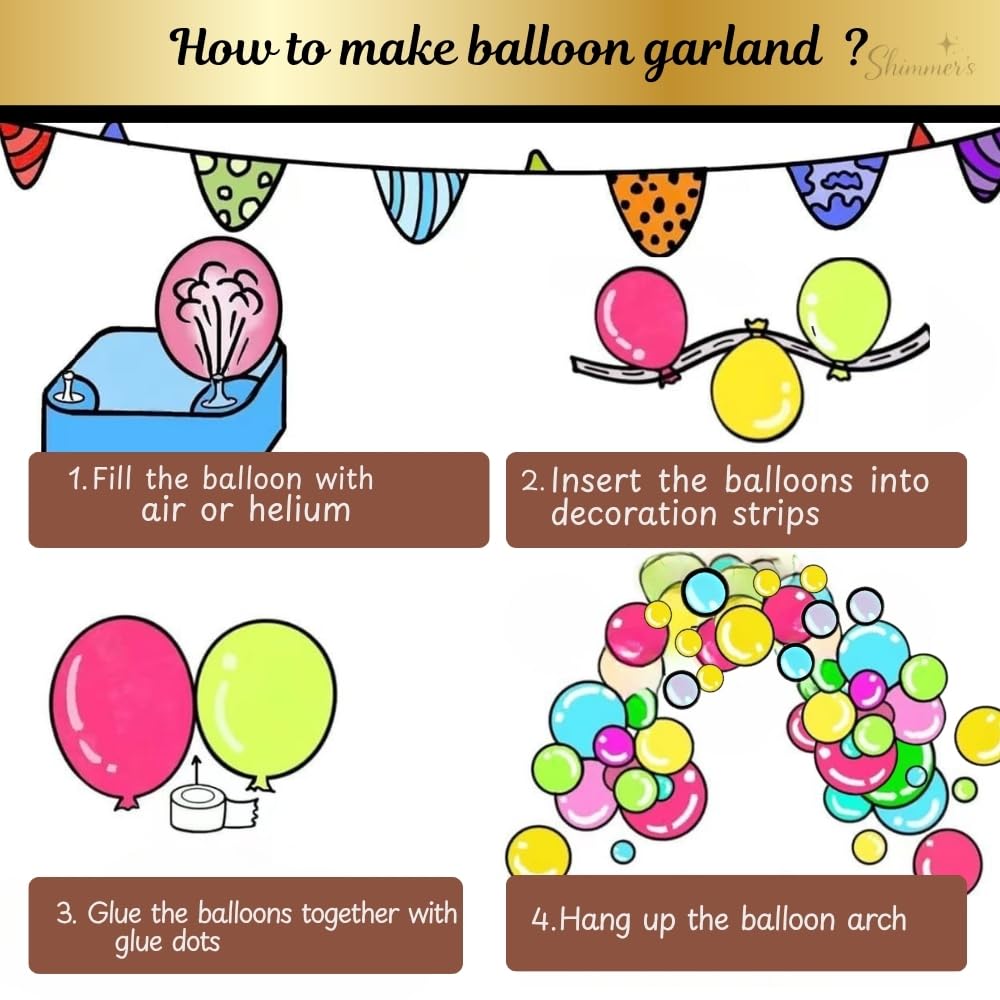 Shimmers Pastel Balloon Arch Kit with Unicorn – Pack of 56 Complete Happy Birthday Decoration Set for Indoor & Outdoor Celebrations, Blue Star And Round Foil Perfect for Kids Baby Showers & Events