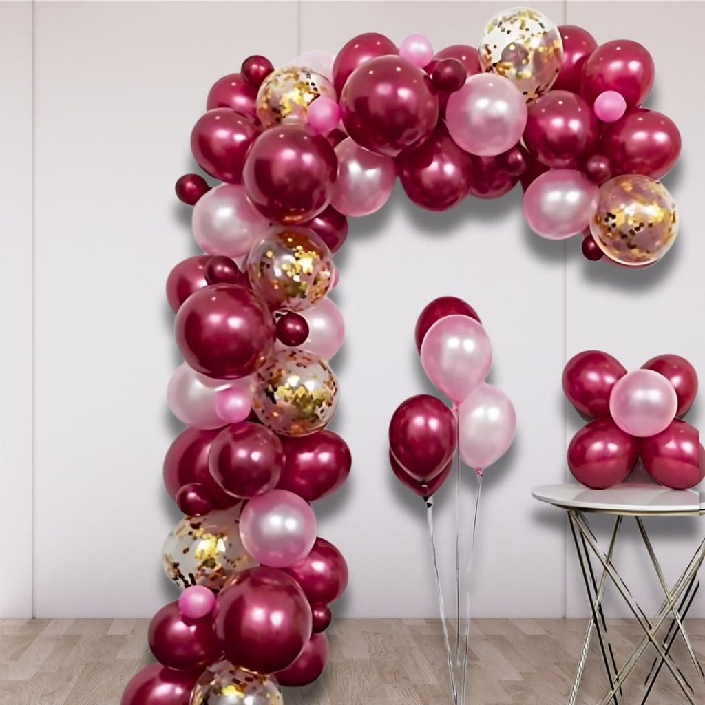 Shimmer’s Bride to Be Decoration Kit 44Pcs Bachelorette Party Supplies for Girls Night,Hen Party & Bridal Shower | Includes Balloons, Banner, Tiara,Curtains & Arch Tape for Bride to Be Party Decor